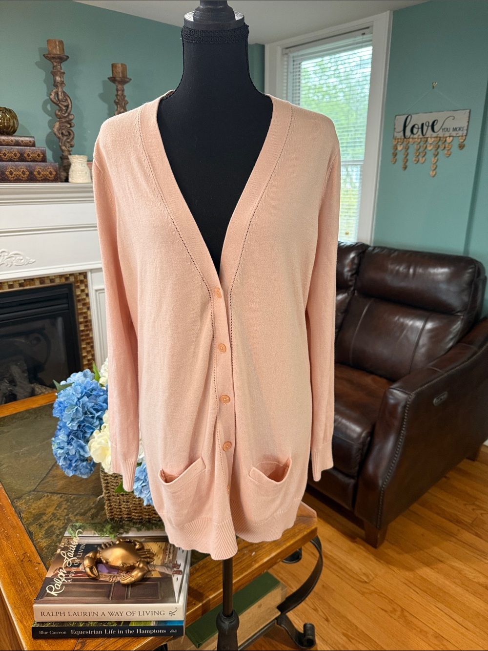 Banana Republic Factory Soft Blush Button-Front Cardigan